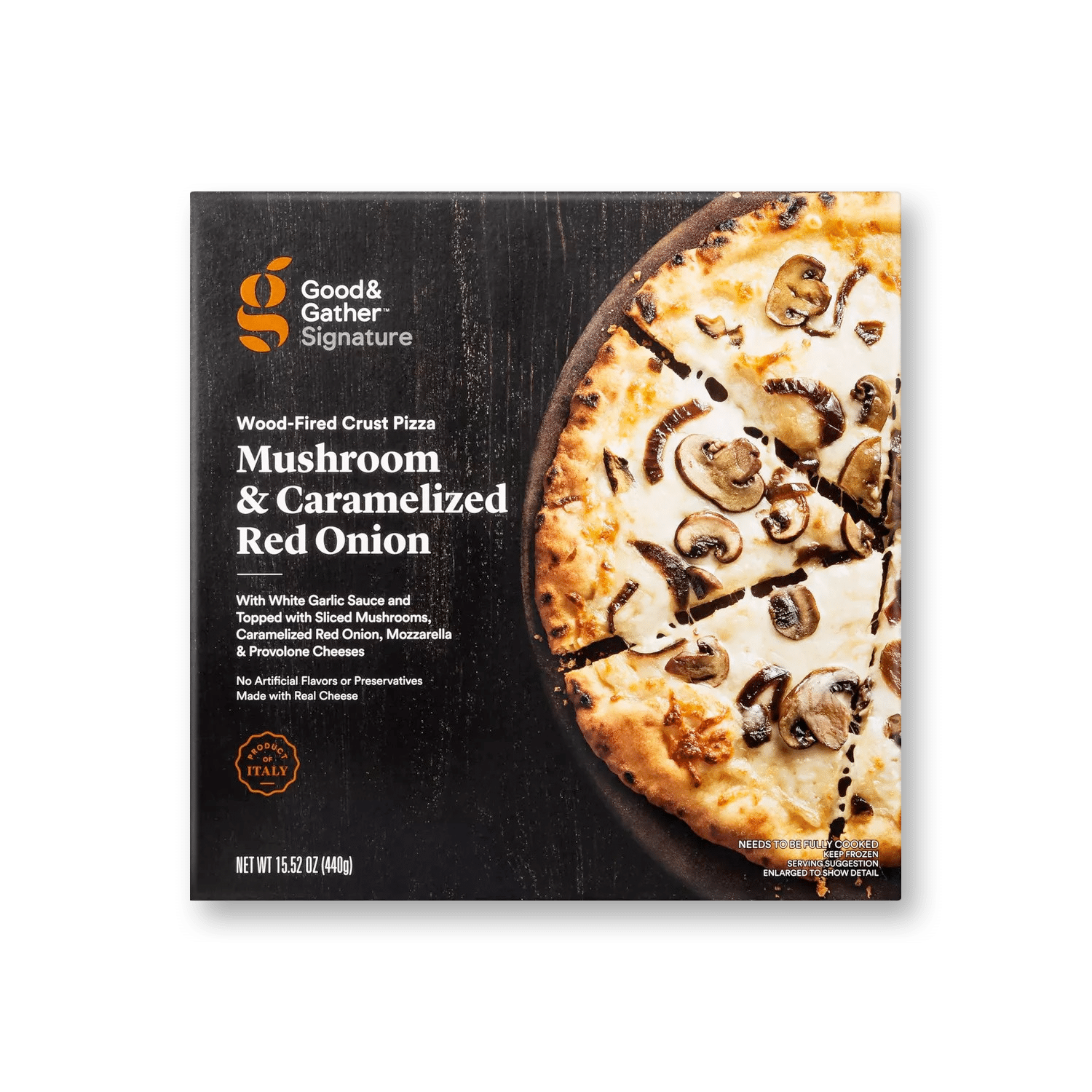 Signature Wood-Fired Mushroom and Caramelized Red Onion Frozen Pizza