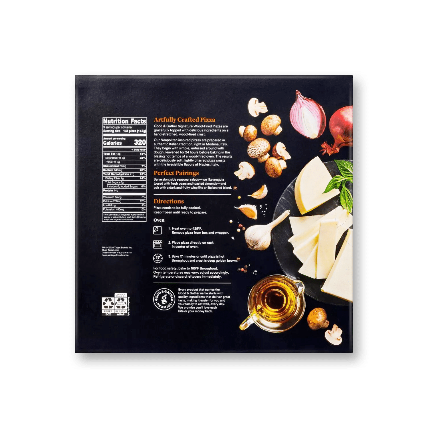 Signature Wood-Fired Mushroom and Caramelized Red Onion Frozen Pizza - Image 2